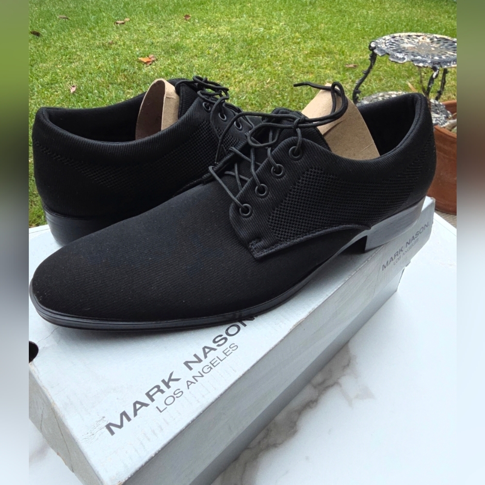 Men's Shoes Size 13 Mark Nason Knit Oxfords Black
